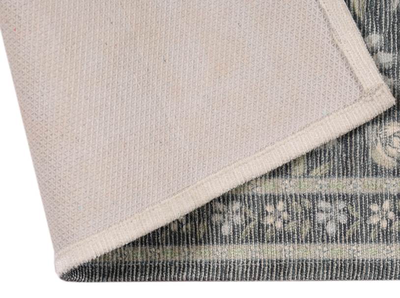 Floral Runner Rug, Poly Viscose & Cotton, 24 x 60 Inch, 1600 GSM, Single Piece