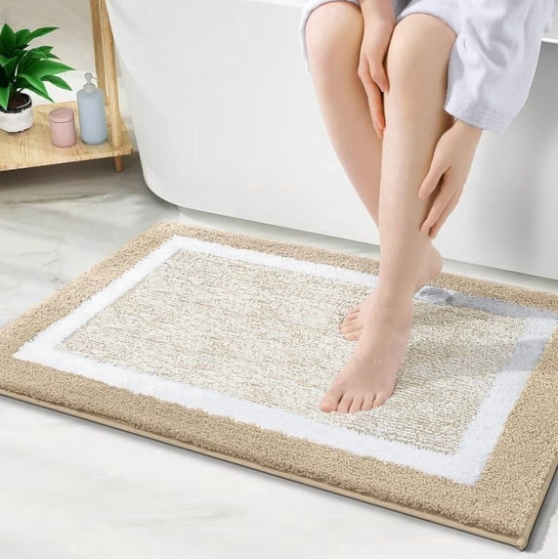 Tritex 20x30 Mousse Microfiber Bath Rug | Soft & Non-Slip Absorbent Bath Mat