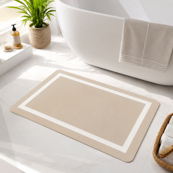 Tritex 20x30 Mousse Microfiber Bath Rug | Soft & Non-Slip Absorbent Bath Mat