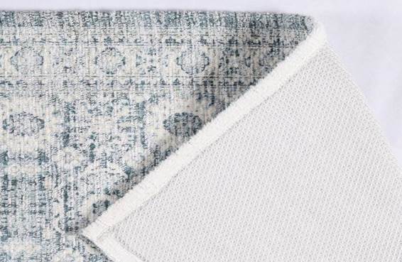 Machine Washable Vintage Medallion Area Rug, Poly Viscose & Cotton, 1600 GSM, 27 x 45 Inch, Single Piece