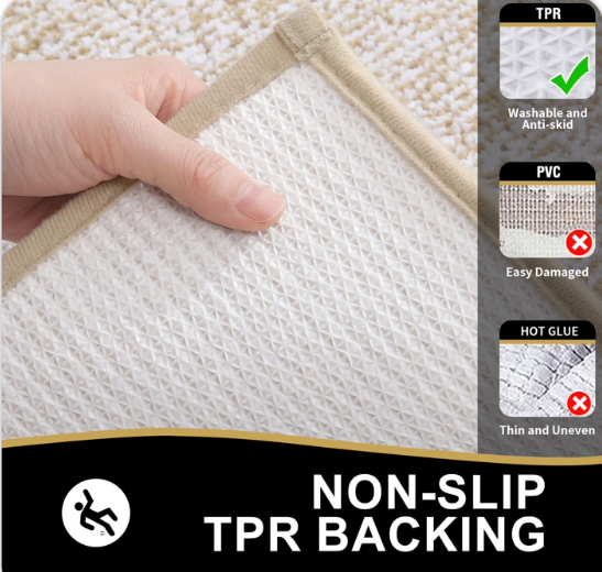 Tritex 20x30 Mousse Microfiber Bath Rug | Soft & Non-Slip Absorbent Bath Mat