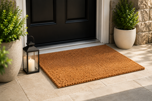 TRITEX Coir Doormat Indoor & Outdoor – Durable, Anti-Slip & Dirt Trapping Entrance Mat, Natural Brown