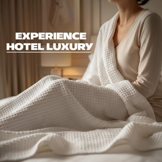TRITEX 380 GSM Cotton Blanket Single Size – Soft, Breathable & Lightweight Warm Blanket, White